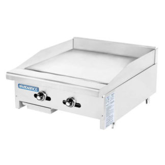 Turbo Air TATG-24 24" Gas Griddle w/ Thermostatic Controls - 1" Steel Plate