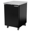 Beverage Air BB24HC-1-B 24" Bar Refrigerator - 1 Swinging Solid Door, Black, 115v