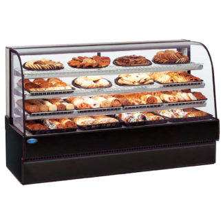 Federal CGD7748 77" Full Service Bakery Case w/ Curved Glass - (4) Levels, 120v