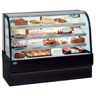 Federal CGR5948 59" Full Service Bakery Case w/ Curved Glass - (4) Levels, 120v