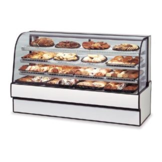 Federal CGR7742 77" Full Service Bakery Case w/ Curved Glass - (3) Levels, 120v