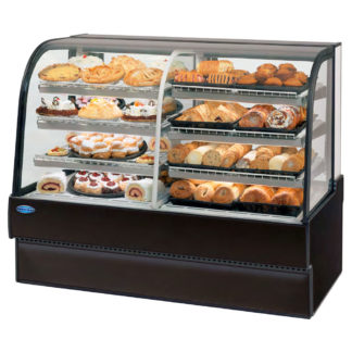 Federal CGR7748DZ 77" Full Service Bakery Case w/ Curved Glass - (4) Levels, 120v