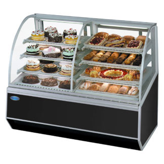 Federal SN483SC 48" Full Service Bakery Case w/ Curved Glass - (4) Levels, 120v