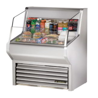 True THAC-36-S 36" Horizontal Open Air Cooler w/ (3) Levels, 115v