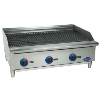 Globe C36CB-SR 36" Countertop Gas Charbroiler w/ Heavy Duty Grates, Radiant, Stainless