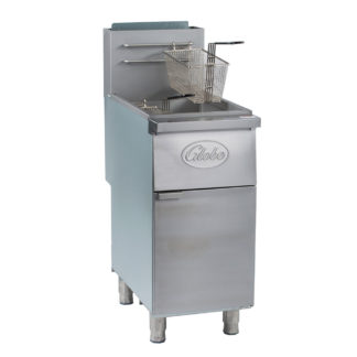 Globe GFF50G Gas Fryer - (1) 50 lb Vat, Floor Model, Natural Gas