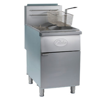 Globe GFF80G Gas Fryer - (1) 80 lb Vat, Floor Model, Natural Gas