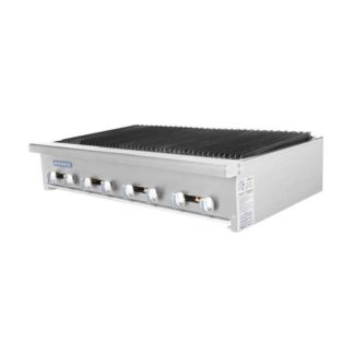 Turbo Air TARB-48 48" Countertop Charbroiler w/ Cast Iron Burners, Liquid Propane