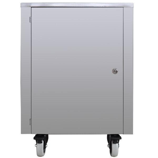 Spaceman CART550 Stainless Steel Cart with Storage Cabinet for Countertop Machines