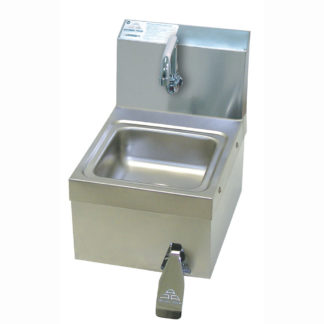 Advance Tabco 7-PS-63 Wall Mount Commercial Touchless Hand Sink w/ 9"L x 9"W x 5"D Bowl, Knee Valve