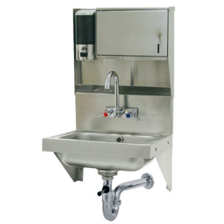 Advance Tabco 7-PS-69 Wall Mount Commercial Hand Sink w/ 14"L x 10"W x 5"D Bowl, Wrist Handles