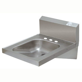 Advance Tabco 7-PS-75 Wall Mount Commercial Hand Sink w/ 14"L x 16"W x 5"D Bowl, Basket Drain