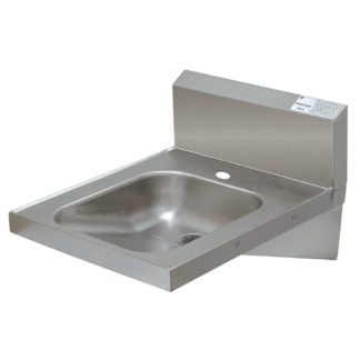 Advance Tabco 7-PS-751 Wall Mount Commercial Hand Sink w/ 14"L x 16"W x 5"D Bowl, No Faucet