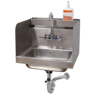 Advance Tabco 7-PS-76 Wall Mount Commercial Hand Sink w/ 14"L x 10"W x 5"D Bowl, Gooseneck Faucet