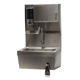 Advance Tabco 7-PS-82 Wall Mount Commercial Touchless Hand Sink w/ 14"L x 10"W x 5"D Bowl, Knee Valve
