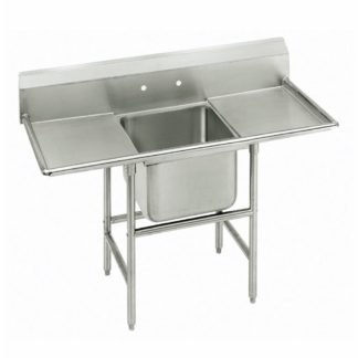 Advance Tabco 9-21-20-18RL 58" 1 Compartment Sink w/ 20"L x 20"W Bowl, 12" Deep