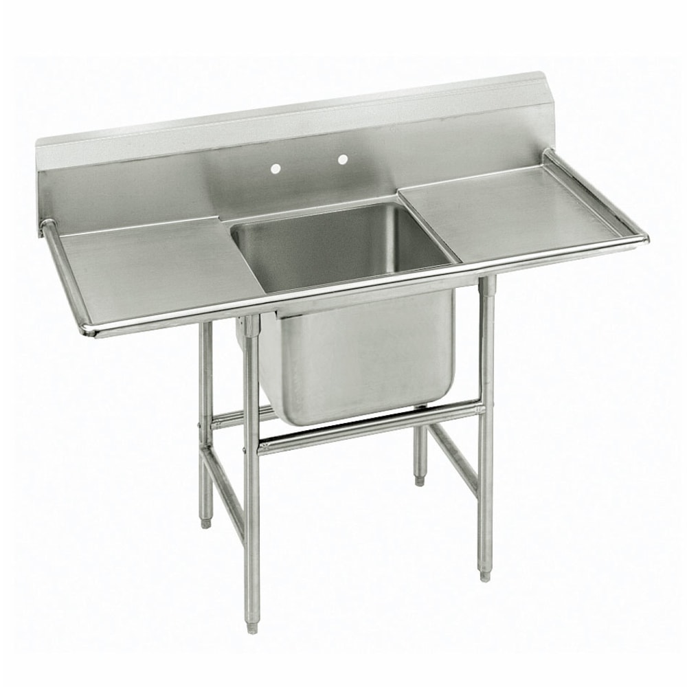 Advance Tabco 9-21-20-24RL 70" 1 Compartment Sink w/ 20"L x 20"W Bowl, 12" Deep