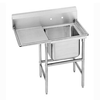 Advance Tabco 9-21-20-36L 62" 1 Compartment Sink w/ 20"L x 20"W Bowl, 12" Deep