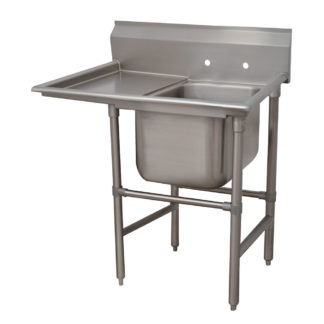 Advance Tabco 94-41-24-24L 54" 1 Compartment Sink w/ 24"L x 24"W Bowl, 14" Deep
