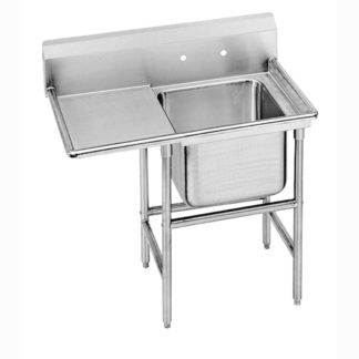 Advance Tabco 94-61-18-24L 48" 1 Compartment Sink w/ 18"L x 24"W Bowl, 14" Deep