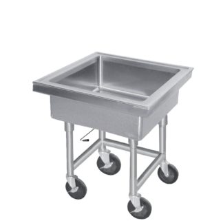Advance Tabco 9-FMS-20 34"H Portable Soak Sink w/ 8"D Bowl, Drain Connection