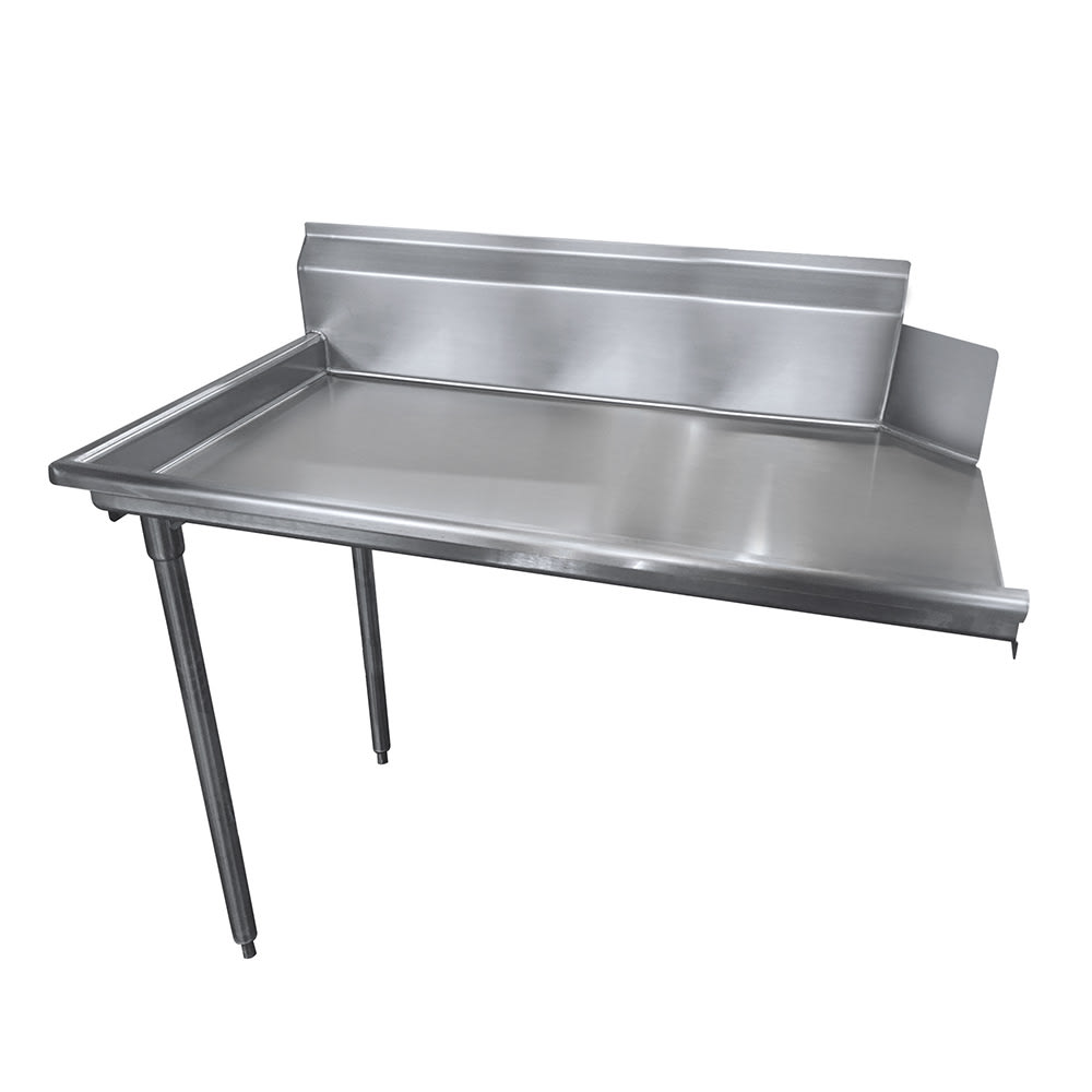 Advance Tabco DTC-S30-108L Straight Dishtable - R-L Operation, Stainless Legs, 107x30x34", 14 ga 304 Stainless