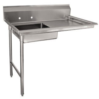Advance Tabco DTU-U60-72L L-R Undercounter Dishtable Assembly - 20" x 20" x 5" Bowl, 72" x 30" Table, Stainless