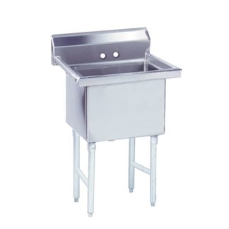 Advance Tabco FS-1-1824 23" 1 Compartment Sink w/ 18"L x 24"W Bowl, 14" Deep