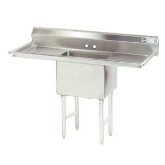 Advance Tabco FS-1-2424-24RL 72" 1 Compartment Sink w/ 24"L x 24"W Bowl, 14" Deep