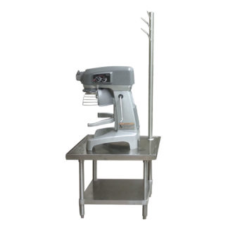 Advance Tabco MX-SS-302 24" Mixer Table w/ All Stainless Undershelf Base & Utensil Rack, 30"D