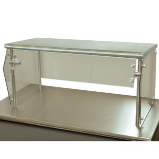 Advance Tabco NSG-12-144 Self Service Food Shield - 1 Tier, 12x144x18", Stainless Top Shelf