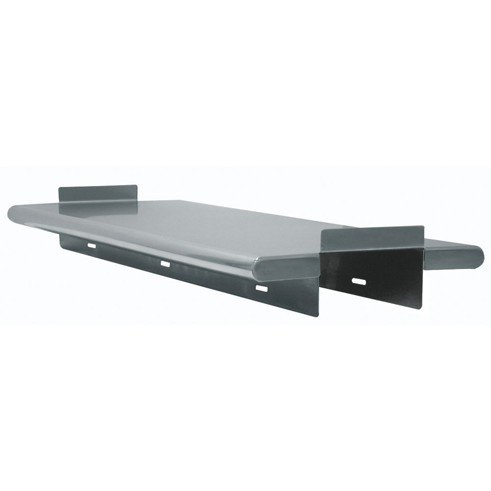 Advance Tabco PA-24-132 Pass Thru Wall Mounted Shelf, 132"W x 24"D, Stainless