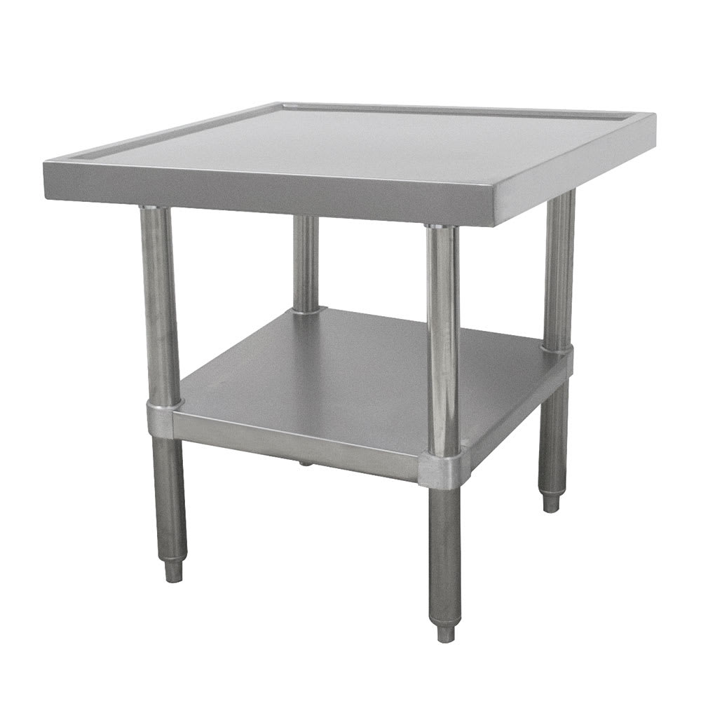Advance Tabco SAG-MT-242 24" Mixer Table w/ All Stainless Undershelf Base & Marine Edge, 24"D