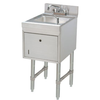 Advance Tabco SC-15-TS 15" 1 Compartment Sink w/ 9"L x 9"W Bowl, 4" Deep