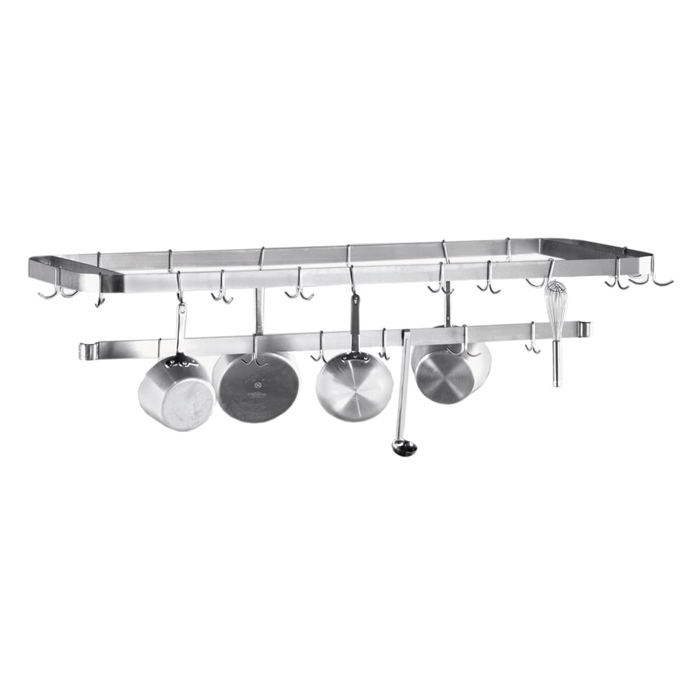 Advance Tabco SCT-108 108" Table-Mount Pot Rack w/ (18) Hooks, Stainless Steel
