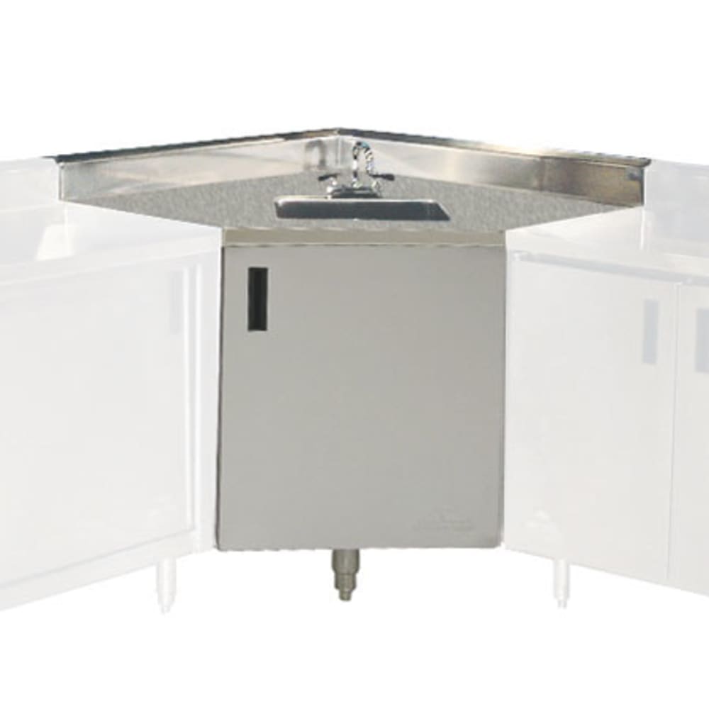 Advance Tabco SHK-1735 Cabinet Base Commercial Hand Sink w/ 14"L x 10"W x 10"D Bowl, Basket Drain