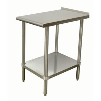 Advance Tabco TFMSU-182 Equipment Filler Table - 18x24", Undershelf, 1 1/2" Turn Up In Rear, Stainless