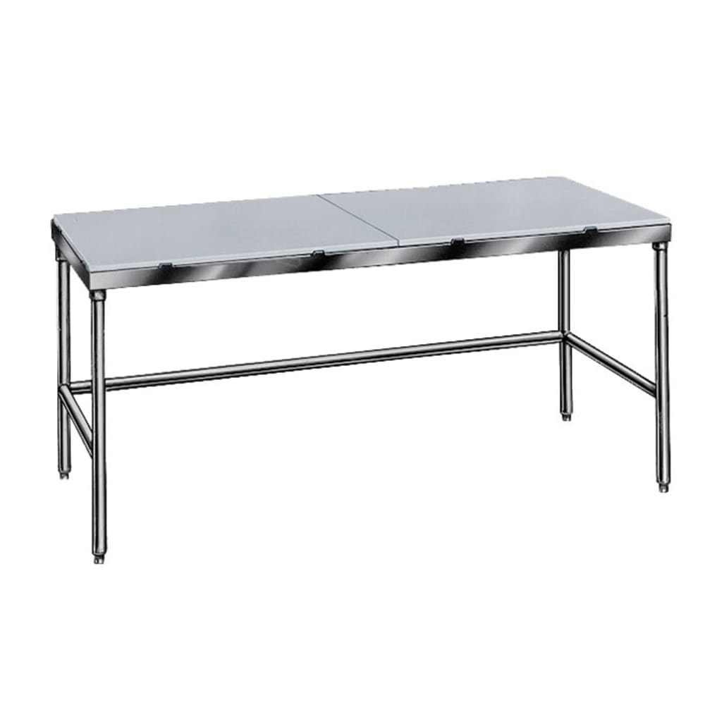Advance Tabco TSPT-3010 120" Poly Top Work Table w/ 5/8" Top, Stainless Base, 30"D