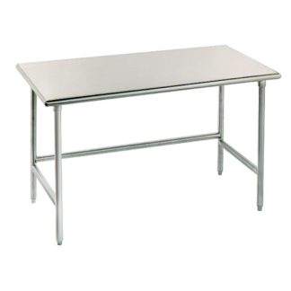 Advance Tabco TSS-485 60" 14 ga Work Table w/ Open Base & 304 Series Stainless Flat Top