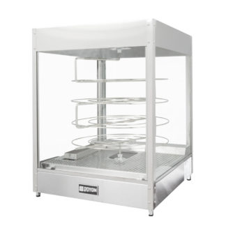 Doyon DRPR4S 22 3/8" Rotating Heated Pizza Merchandiser w/ 4 Levels, 120v
