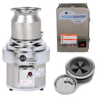 InSinkErator SS-500-7-AS101 Disposer Package w/ #7 Adapter & AS101 Panel, 5 HP, 460v/3ph