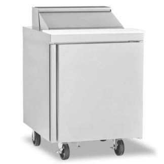 Delfield 4427NP-6 27" Sandwich/Salad Prep Table w/ Refrigerated Base, 115v