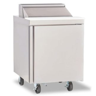 Delfield 4427NP-8 27" Sandwich/Salad Prep Table w/ Refrigerated Base, 115v