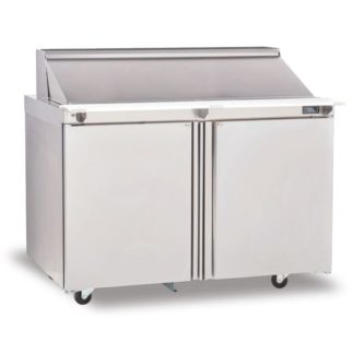 Delfield 4448NP-6 48" Sandwich/Salad Prep Table w/ Refrigerated Base, 115v