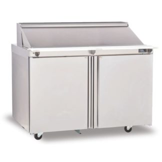 Delfield 4448NP-8 48" Sandwich/Salad Prep Table w/ Refrigerated Base, 115v