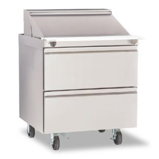 Delfield D4427NP-8 27" Sandwich/Salad Prep Table w/ Refrigerated Base, 115v