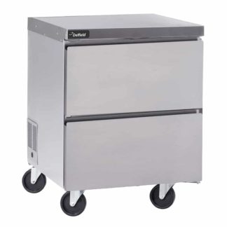 Delfield GUR27P-D 27" W Undercounter Refrigerator w/ (1) Section & (2) Drawers, 115v