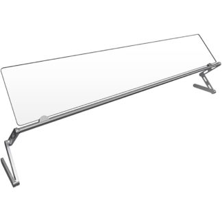 Hatco ALLIN1-72 72" Portable Food Shield - Free-Standing, Adjustable, Acrylic/Aluminum