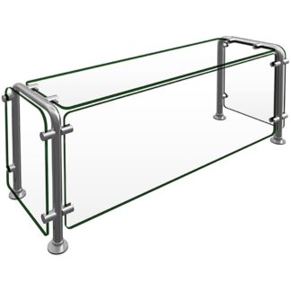 Hatco ED20-03612 Full Service Mounted Food Shield - 36" x 12" x 18", Glass/Stainless Steel
