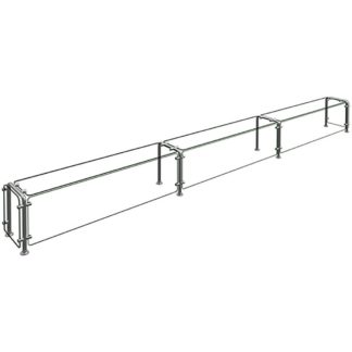 Hatco ED20-14415 Full Service Mounted Food Shield - 144" x 15" x 18", Glass/Stainless Steel